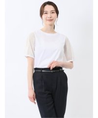 m.f.editorial/エムエフエディトリアル m.f.editorial レース切替 クルーネック 半袖プルオーバー/508191611
