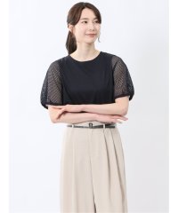 m.f.editorial/エムエフエディトリアル m.f.editorial レース切替 クルーネック 半袖プルオーバー/508191611