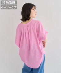 Green Parks/グリーン パークス Green Parks 綿麻混フレンチスリーブスキッパーシャツ/508191618