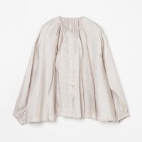HELIOPOLE/CREPE SHEER GATHERED BLOUSE/508191645
