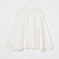 HELIOPOLE/CREPE SHEER GATHERED BLOUSE/508191645