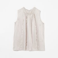 HELIOPOLE/CREPE SHEER SLEEVELESS BLOUSE/508191646