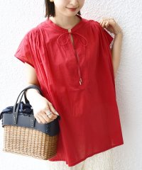 SHIPS WOMEN/〈手洗い可能〉スキッパー タック フレンチ スリーブ ブラウス/508191707