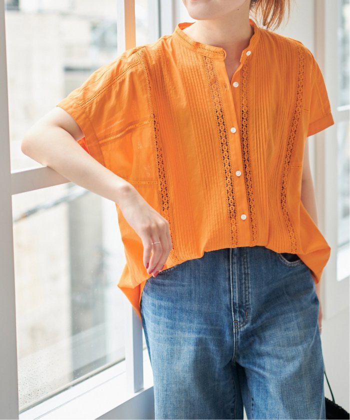 新品タグ付き fiolily キラキラトップス オレンジ