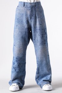 FDMTL/ファンダメンタル FDMTL BORO JAQUARD WIDE PANTS 3YR WASH/508191810