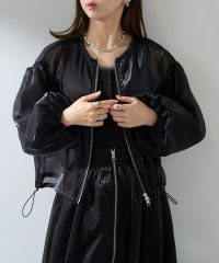 MAISON BREEZE reveur/メゾンブリーズレヴール MAISON BREEZE reveur 箔オーガンジーバルーンジャケット trc/508191912