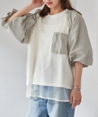 MAISON BREEZE reveur/メゾンブリーズレヴール MAISON BREEZE reveur チュールレイヤード ラグランプルオーバー チュールトップス trc/508191913