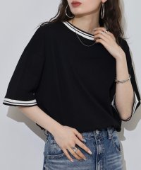 atONE/アットワン atONE 配色袖リブライン入りTシャツ/508192045