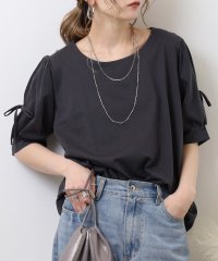 atONE/アットワン atONE リボン付き袖ブラウス風カットソー/508192046