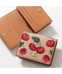 VALENTINO/ヴァレンティノ VALENTINO VALENTINO 二つ折り財布 P0AJ3CJR Vロゴ チェリフィックパターン/508192353