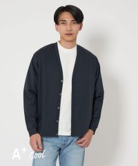 green label relaxing/A+ COOL スムース Vネック カーディガン －接触冷感・抗菌－/508192359