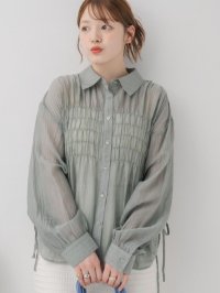RETRO GIRL/レトロガール RETRO GIRL シアーギャザーSH/508192773