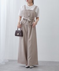 NICE CLAUP/OLIVE des OLIVE OUTLET/【RMAF】【２枚セット】麻風素材の色々ぼたんキャミ+パンツセット/508192844