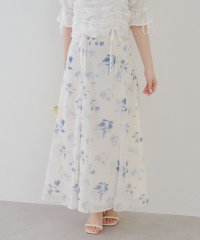 NICE CLAUP/OLIVE des OLIVE OUTLET/【SETUP対応】ぼかし花柄マーメイドスカート/508192845