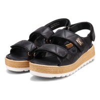 HIROKO KOSHINO FEMME/ヒロココシノファム HIROKO KOSHINO FEMME キルティングとジュート風の厚底ソールが大人可愛いサンダル HRL6000/508192864