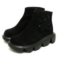 Ludique/ルディック Ludique Ludipue～ルディック～・フラワーモチーフ牛革ショートブーツ【018－10234】/508192961