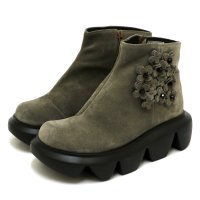Ludique/ルディック Ludique Ludipue～ルディック～・フラワーモチーフ牛革ショートブーツ【018－10234】/508192961