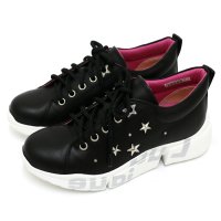 Ludique/ルディック Ludique Ludipue～ルディック～・スター付き牛革＆ハラコ調スニーカー【018－50295j】/508192965