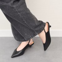 FABIO RUSCONI　/ファビオルスコーニ FABIO RUSCONI キトゥンヒールバックバンドパンプス/508192977