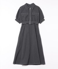 NICE CLAUP/OLIVE des OLIVE OUTLET/2セットitem【RMAF】麻調半袖ジャケット＋ワンピース/508193037