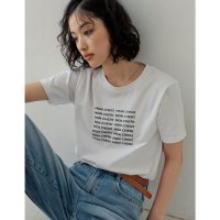 Re:EDIT/リエディ Re:EDIT 天竺MON CHERIロゴTシャツ/508193074