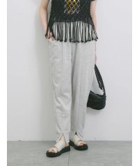 Samansa Mos2 blue/◎裏毛センタースリットパンツ/508193171