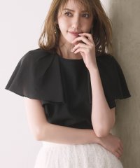 KUMIKYOKU（LARGE SIZE）/【接触冷感】コットンポンチケープライク ブラウス/508193324