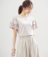 KUMIKYOKU（LARGE SIZE）/【接触冷感】コットンポンチシア－スリーブ ブラウス/508193325