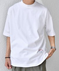 SHIPS any MEN/SHIPS any: オーガニック コットン ワンポイント ロゴ プリント×刺繍 スピンドル Tシャツ◇/508193362