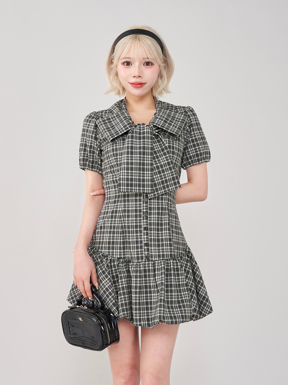 ダーリッチ Darich ダブルリボンドッキングバルーンミニワンピース ダーリッチ Darich ダブルリボンドッキングバルーンミニ