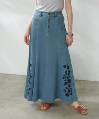NICE CLAUP/OLIVE des OLIVE OUTLET/【WEB先行予約】【この春マスト】刺繍デニムマーメイドスカート/508193422