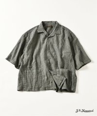 J.S Homestead/J.S.Homestead / ミニ チェック リラックス オープン カラー シャツ/508193501