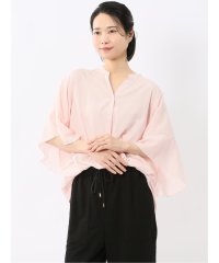 m.f.editorial/エムエフエディトリアル m.f.editorial 袖フレア前開き マオカラーシャツチュニック/508193635