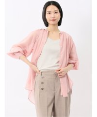 m.f.editorial/ラグランギャザー シアー長袖シャツ/508193636