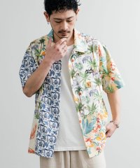 Rocky Monroe/ロッキーモンロー Rocky Monroe アロハシャツ 半袖 開襟 メンズ レディース オープンカラー 総柄 ツギハギ パッチワーク 花柄 ハワイアン KRI/508193792