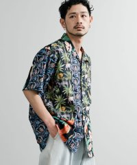 Rocky Monroe/ロッキーモンロー Rocky Monroe アロハシャツ 半袖 開襟 メンズ レディース オープンカラー 総柄 ツギハギ パッチワーク 花柄 ハワイアン KRI/508193792