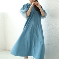Sawa a la mode/サワアラモード Sawa a la mode シアーパフスリーブロングワンピース/508193893