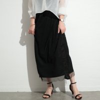Sawa a la mode/サワアラモード Sawa a la mode スポーティーMIXなフェミニンチュール異素材スカート/508193929