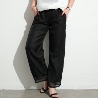 Sawa a la mode/サワアラモード Sawa a la mode ハンサムな魅力を放つ接触冷感シフォンパンツ/508193930