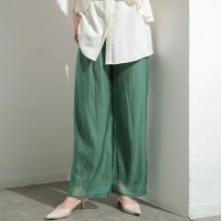 Sawa a la mode/サワアラモード Sawa a la mode ハンサムな魅力を放つ接触冷感シフォンパンツ/508193930