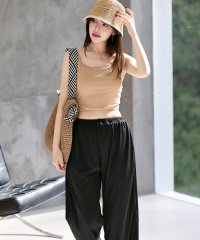 TeddyShop/テディショップ Teddyshop レディース水着 ベーシッククロップドラッシュガードトップス+リブワイドパンツ+ハイウエストショーツ 上下3点セット 【返品不/508193956