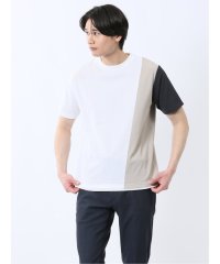 TAKA-Q/タカキュー TAKA－Q ポンチ配色 クルーネック半袖Tシャツ/508193970