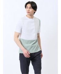 TAKA-Q/タカキュー TAKA－Q 異素材切替 クルーネック半袖Tシャツ/508193972