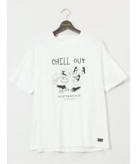 GRAND-BACK/グランバック GRAND－BACK 【大きいサイズ】エスパスヴェール/ESPACE VERT 綿天竺 ペンギン クルーネック半袖Tシャツ/508193974