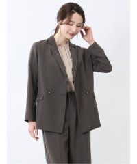 m.f.editorial/エムエフエディトリアル m.f.editorial 杢調 ダブルジャケット こげ茶(セットアップ可能)/508193980