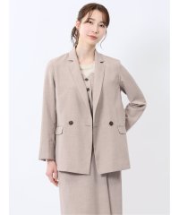 m.f.editorial/エムエフエディトリアル m.f.editorial 杢調 ダブルジャケット ベージュ(セットアップ可能)/508193981