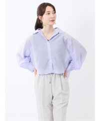 m.f.editorial/ショート シアー長袖シャツ/508193991