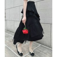 an another angelus/アンアナザーアンジェラス an another angelus 楽天ガールズアワード 【モデル着用商品】【洗える】チュールレイヤードラッフルスカート/508194115