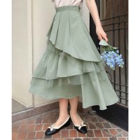an another angelus/アンアナザーアンジェラス an another angelus 楽天ガールズアワード 【モデル着用商品】【洗える】チュールレイヤードラッフルスカート/508194115
