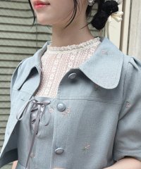 F.i.n.t/フィント F i.n.t 【洗える】ストライプレース5分袖トップス/508194118